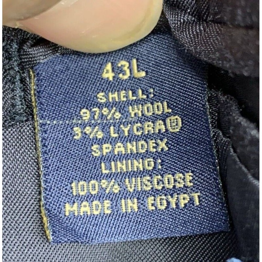 346 Brooks Brothers Sports Coat Blazer Mens Size 43 L Blue 2009 Two Button Front - Picture 4 of 16